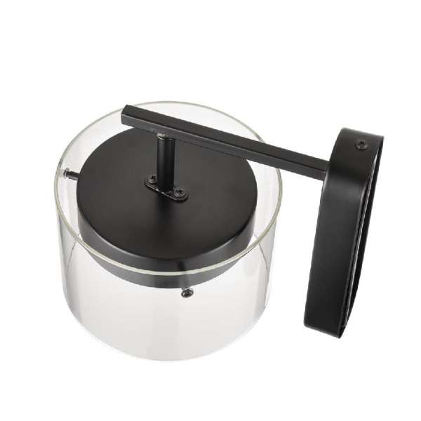 8232/1W COMFI LN25 193 черный/прозрачный, металл/стекло Бра LED GX70 1*10W 220V NATALINA