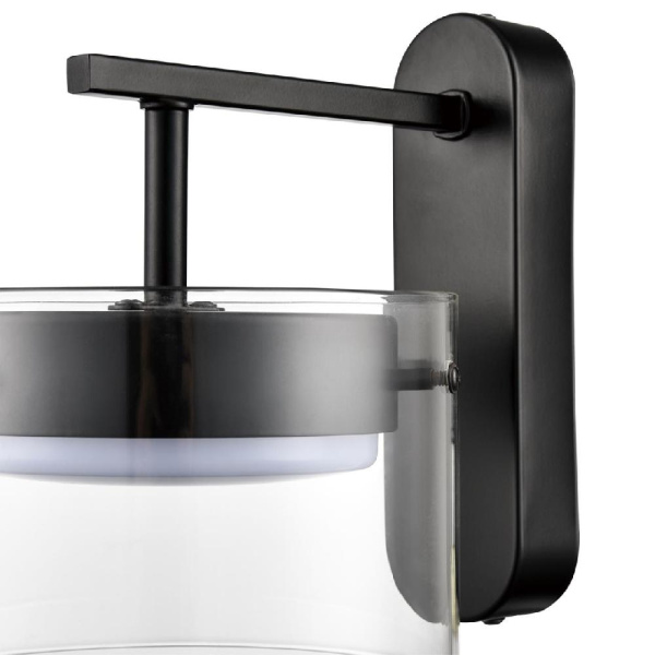 8232/1W COMFI LN25 193 черный/прозрачный, металл/стекло Бра LED GX70 1*10W 220V NATALINA