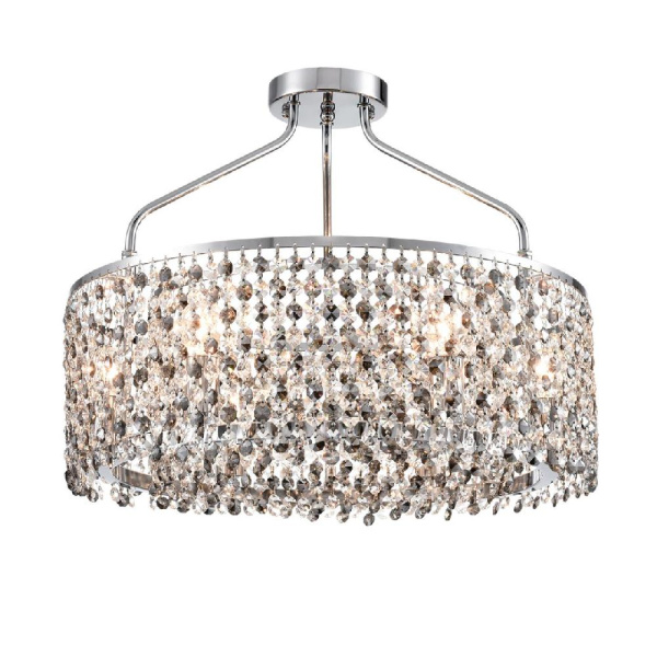 8244/6C CLASSI LN25 150 хром, металл/хрусталь Люстра потолочная E14 6*40W 220V LAYLA