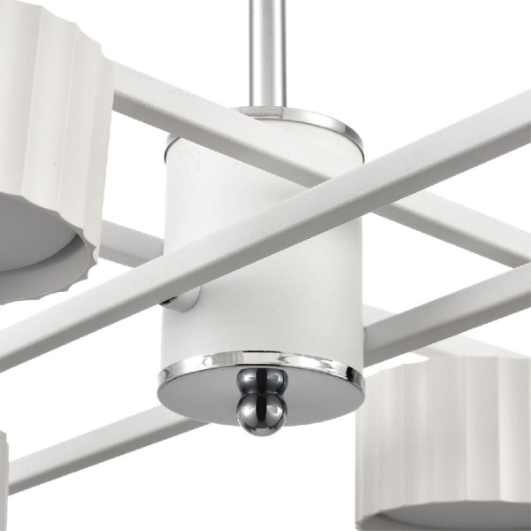 8241/8C COMFI LN25 202 белый/хром, металл Люстра потолочная LED GX53 8*7W 220V KARINA