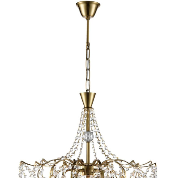 8243/6 CLASSI LN25 22 латунь, металл Люстра подвесная E14 6*40W 220V KRISTINA