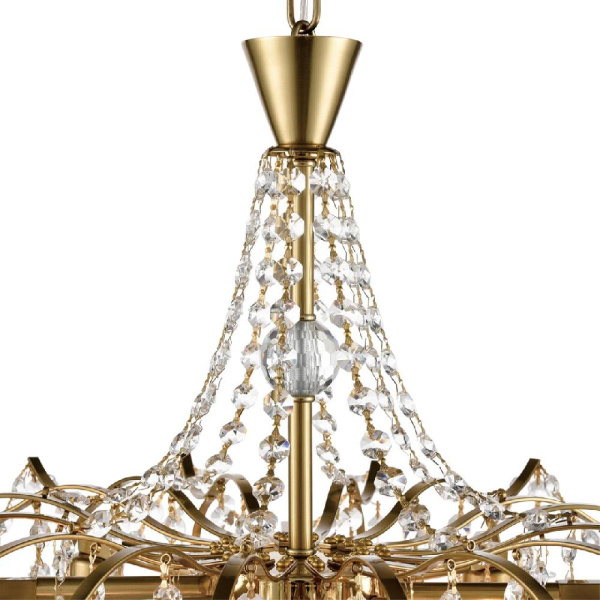 8243/8 CLASSI LN25 22 латунь металл/хрусталь Люстра подвесная E14 8*40W 220V KRISTINA