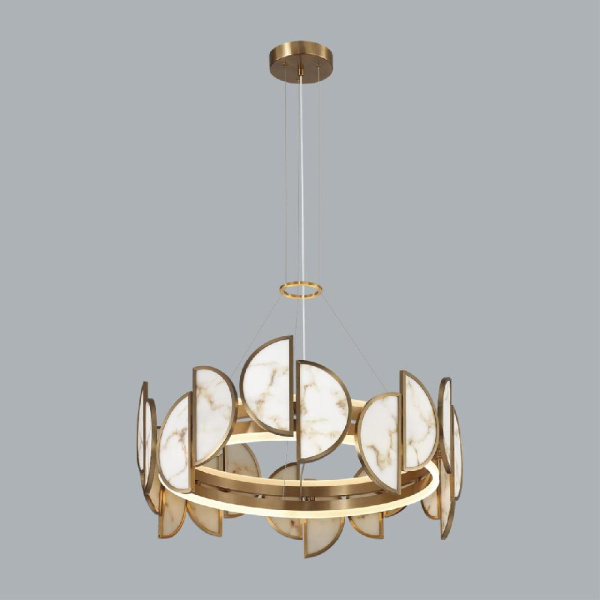 5447/40L L-VISION ODL_EX25 118 Люстра бронзовый/металл/акрил/искусственный алебастр IP20 LED 40W 3000K 220V TOSCANA