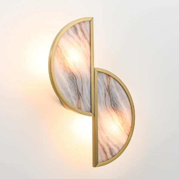 5448/2W L-VISION ODL_EX25 119 Настенный светильник бронзовый/металл/акрил/искусственный мрамор IP20 LED 2*G9 40W 220V TOSCANA