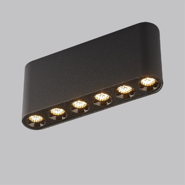 7092/15CL HIGHTECH ODL25 399 Потолочный светильник черный/металл/акрил IP20 LED 15W 3000K 220V SMALL