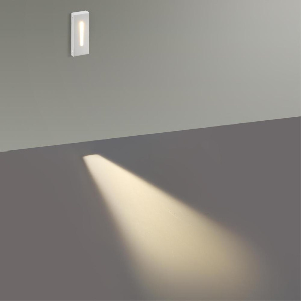 7082/3WL HIGHTECH ODL25 397 Подсветка лестницы прямоугольная металл/гипс IP20 LED 3W 3000K 220V GIPS