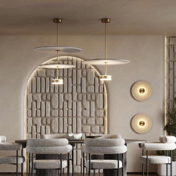 7035/20CL L-VISION ODL25 241 Потолочный светильник металл/фетр/акрил/бронза/белый/серый IP20 1*20W 3000K 220V FELT