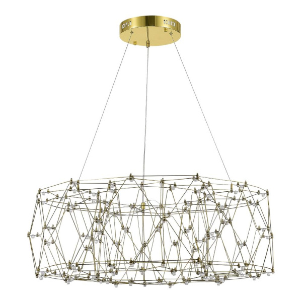 *SL6602.203.48 Светильник подвесной ST-Luce Золотистый/Прозрачный LED 1*48W 4000K GRAVETTA