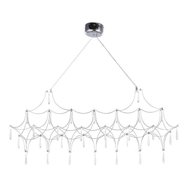 *SL6603.103.17 Светильник подвесной ST-Luce Хром/Прозрачный LED 1*17W 4000K GRAVETTA