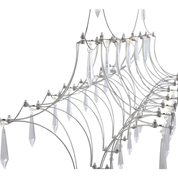 *SL6603.103.17 Светильник подвесной ST-Luce Хром/Прозрачный LED 1*17W 4000K GRAVETTA