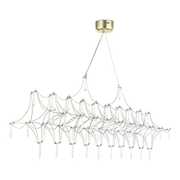 *SL6603.203.23 Светильник подвесной ST-Luce Золотистый/Прозрачный LED 1*23W 4000K GRAVETTA