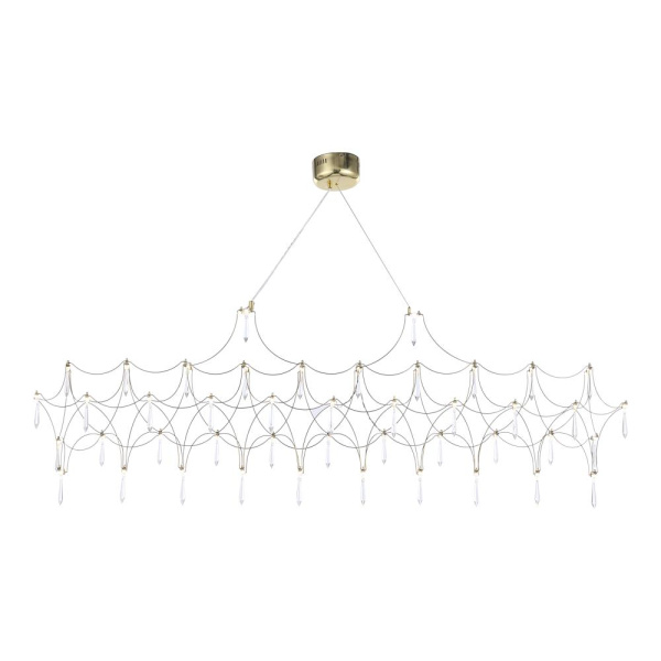 *SL6603.203.23 Светильник подвесной ST-Luce Золотистый/Прозрачный LED 1*23W 4000K GRAVETTA