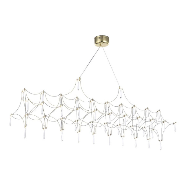 *SL6603.203.23 Светильник подвесной ST-Luce Золотистый/Прозрачный LED 1*23W 4000K GRAVETTA