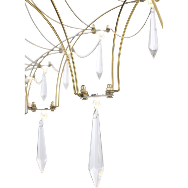 *SL6603.203.23 Светильник подвесной ST-Luce Золотистый/Прозрачный LED 1*23W 4000K GRAVETTA