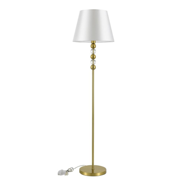 SL2003.305.01 Светильник напольный ST-Luce латунь/белый E27 1*40W AURORA