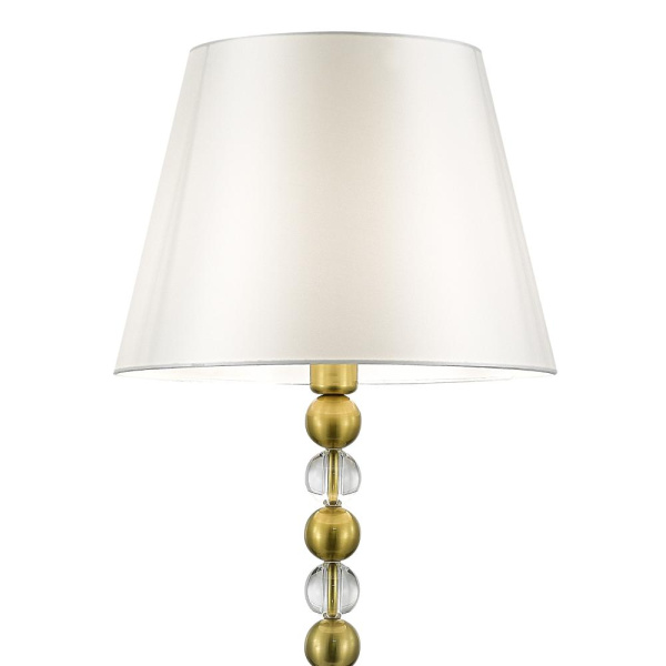 SL2003.305.01 Светильник напольный ST-Luce латунь/белый E27 1*40W AURORA