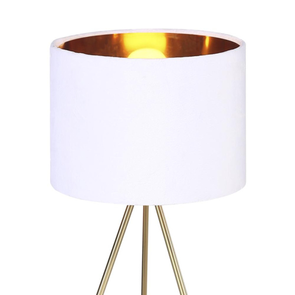 SL6242.504.01 Прикроватная лампа ST-Luce Золотистый/Белый E27 1*40W FUEGO