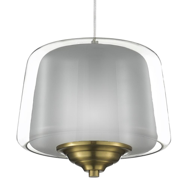 SL6127.313.01 Светильник подвесной ST-Luce Латунь/Серый, Прозрачный LED 1*18W 3000K PANDORA