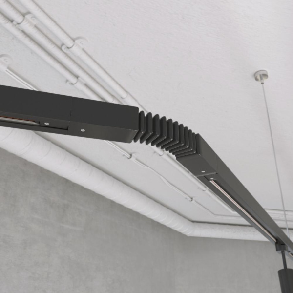 Basic System Гибкий коннектор для  шинопровода черный TRC-1-1-FLEX-BK