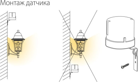 Датчик освещенности 5500W IP44 SNS-L-07 белый