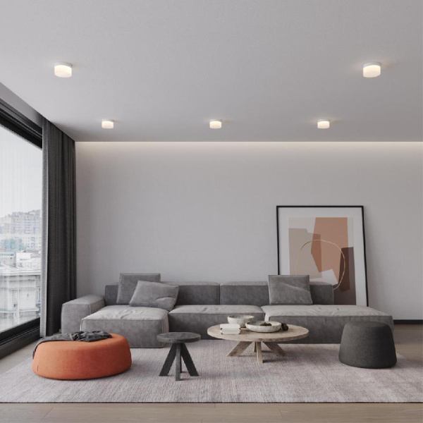 359446 OVER NT24 000 черный Светильник накладной светодиодный IP20 LED 18W 220-240V 4000K 1170Лм AURA