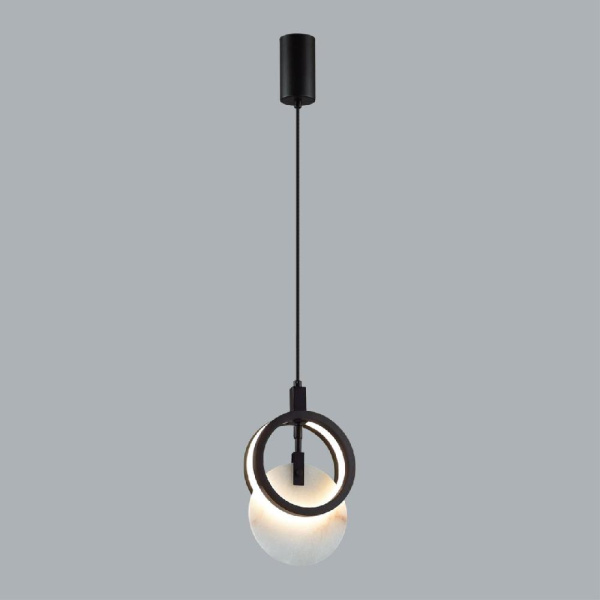 5422/17L HIGHTECH ODL_EX25 105 черный/металл/алебастр Подвес LED 17W 3000K 986Лм MERCURY