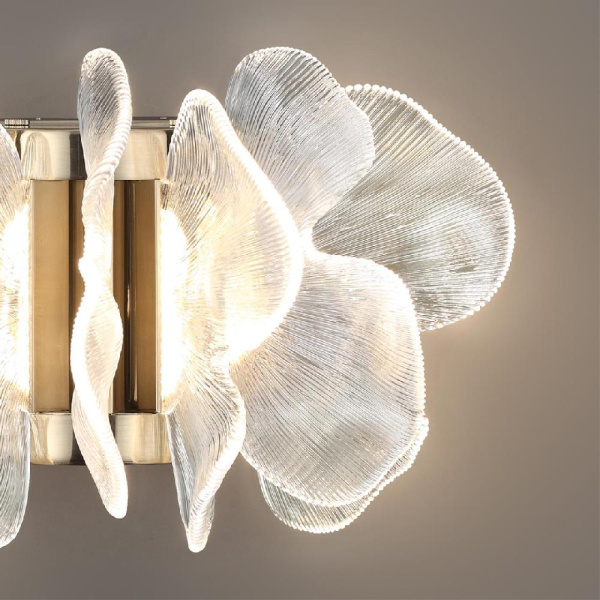 5089/25WL L-VISION ODL25 559 под латунь/прозрачный/акрил Бра LED 25W 3500K 1643Лм SIAMA