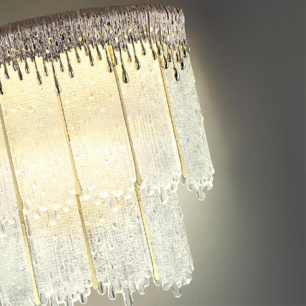 5091/20WL L-VISION ODL25 563 золотой/прозрачный/стекло Бра LED 20W 3700K 1506Лм CLEO