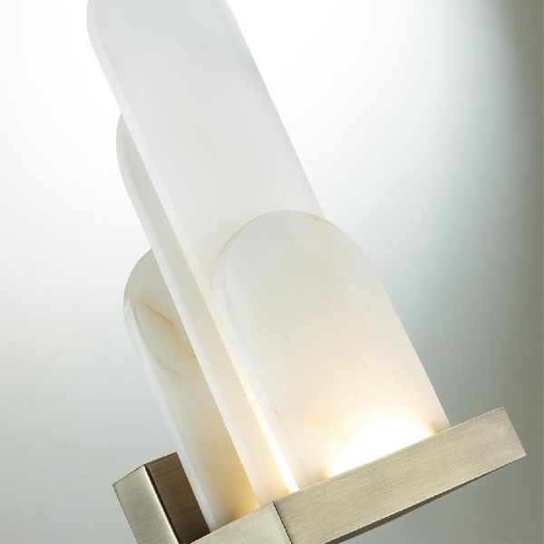 5437/12WL HIGHTECH ODL_EX25 101 бронзовый брашинг/металл/смола под алебастр/акрил Настенный светильник LED 12W 3000K 1489Лм FOROS