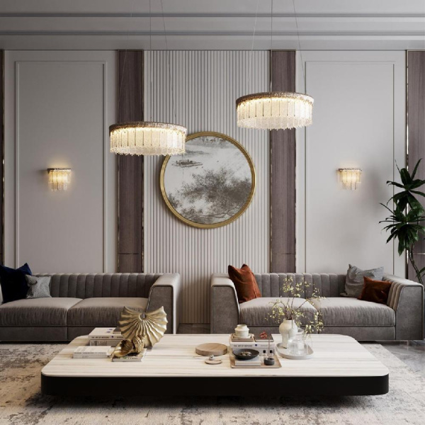 5091/60L L-VISION ODL25 563 золотой/стекло Люстра LED 60W 3700K 4968Лм CLEO