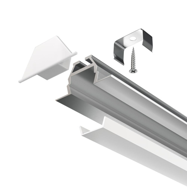 Алюминиевый профиль встраиваемый 30x10