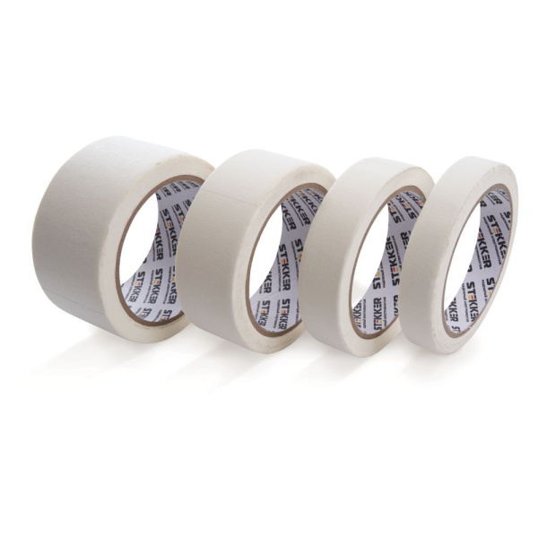 Малярная лента STEKKER INTP7-36-25 36 мм, длина 25 м, на бумажной основе, белый