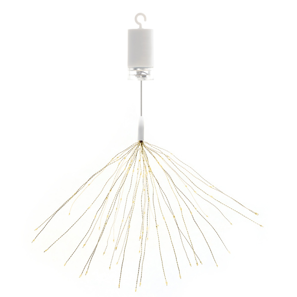 Гирлянда украшение Feron CL595 Фейерверк  0.3м 5000K с питанием от батареек, прозрачный шнур