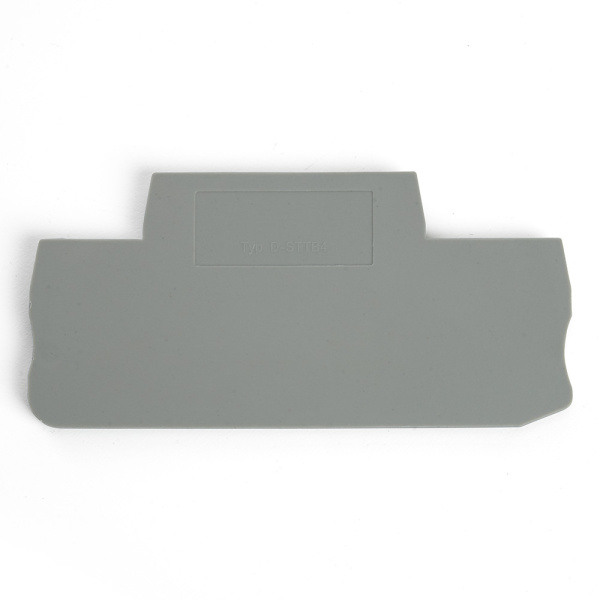 LD563-1-40 Торцевая заглушка для ЗНИ LD555 4 мм²  (JXB ST 4), серый STEKKER