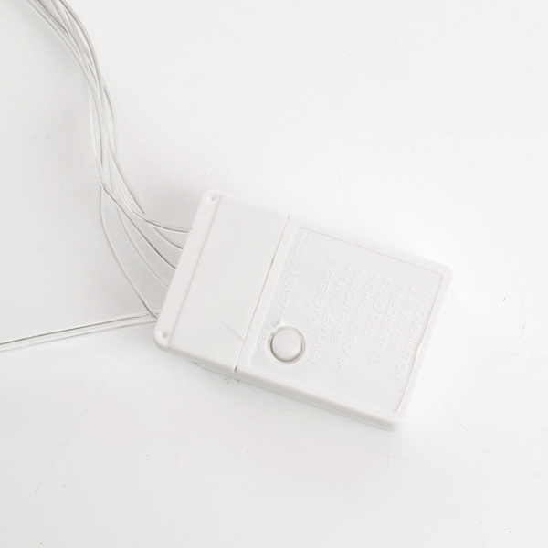 Светодиодная гирлянда Feron CL25 занавес Звездочки  2*1м  + 3м 5000K с контроллером, c питанием от сети 230V, прозрачный шнур