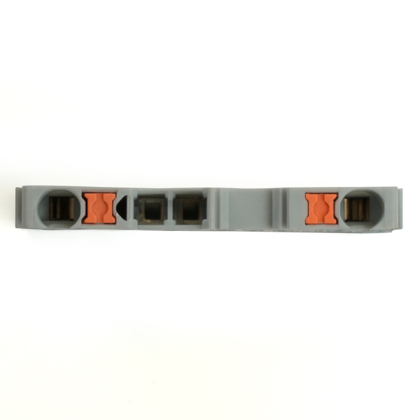 Зажим пружинный, 2-проводной проходной ЗНИ - 2,5 ,JXB PT 2,5, серый LD572-1-25