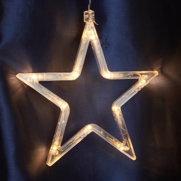 Светодиодная гирлянда Feron CL29 бахрома Звезды  3м  + 3м 230V 2700K, статичная, c питанием от сети, прозрачный шнур