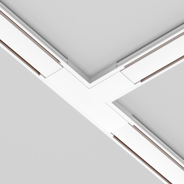 Коннектор питания T-образный Radity белый