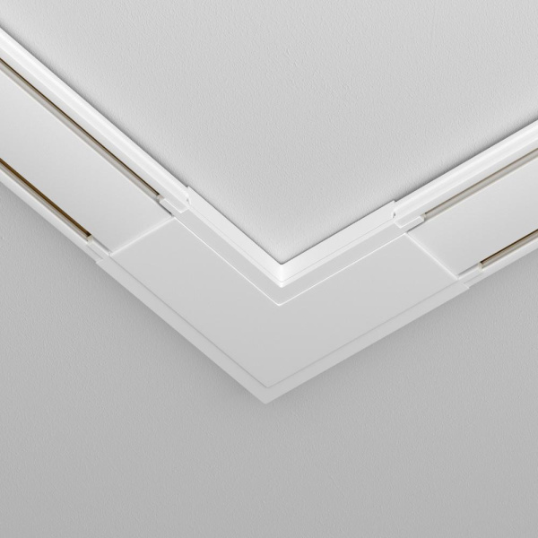 Конектор питания угловой Radity белый