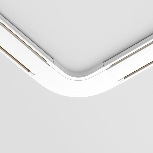 Конектор питания полукруглый Radity белый