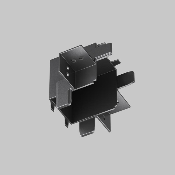 Коннектор угловой внутренний Radity встраиваемый черный