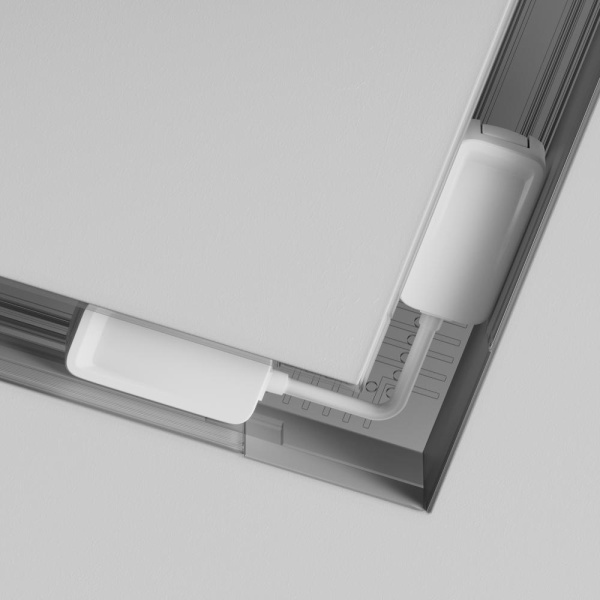 Коннектор питания угловой Radity встраиваемый белый