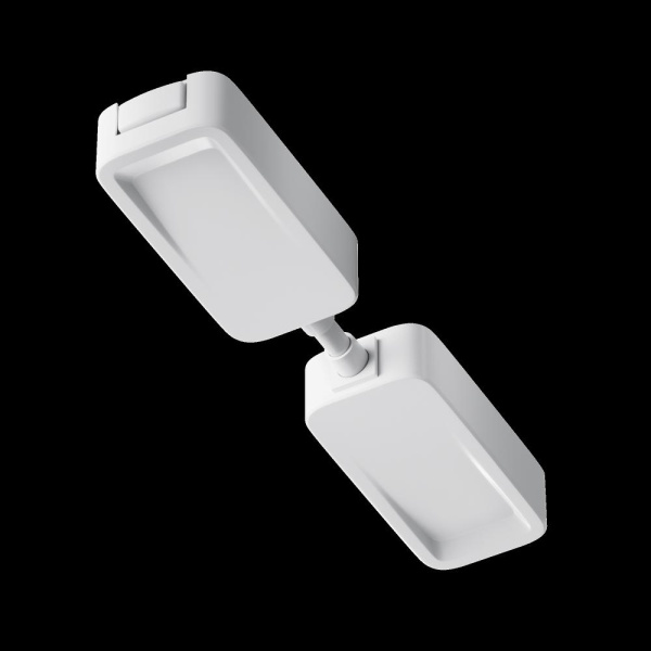 Коннектор питания прямой Radity встраиваемый белый