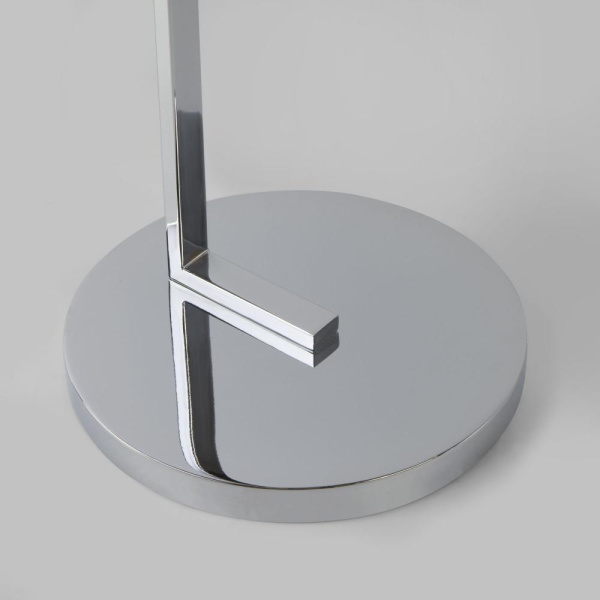 Напольный светильник со стеклянным плафоном 01214/1 хром