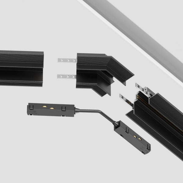 Угол-соединитель 135° Gravity встраиваемый черный