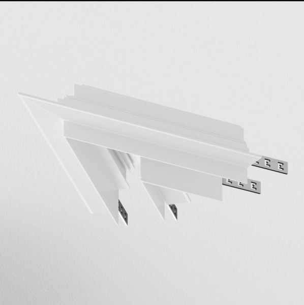 Угол-соединитель 45° Gravity встраиваемый белый