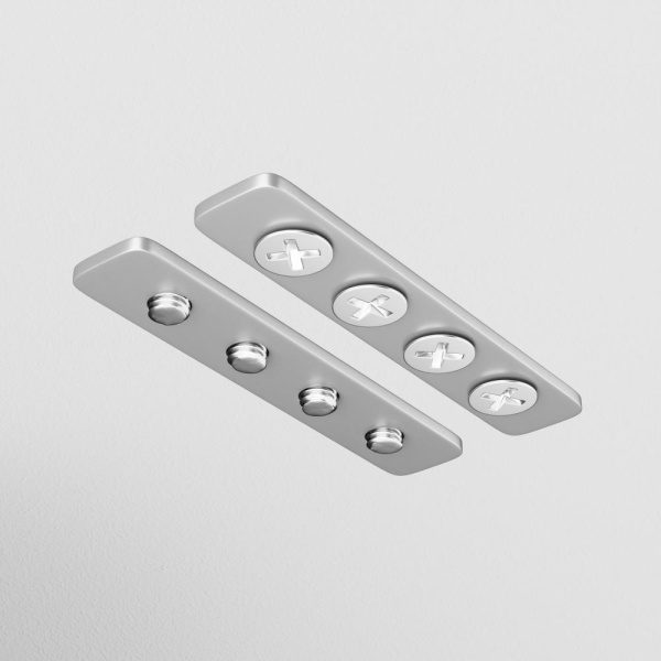 Комплект соединителей прямых для профиля натяжного потолка, 2шт