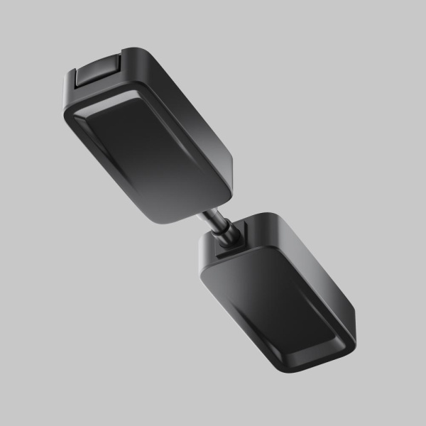 Коннектор питания прямой Radity встраиваемый черный