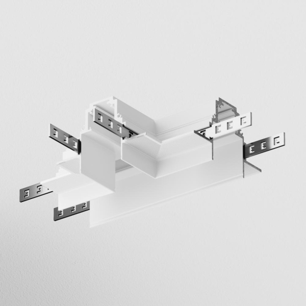 Коннектор Т-образный Gravity встраиваемый белый