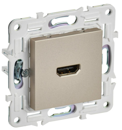SKANDY Розетка HDMI SK-H01Sh шампань IEK